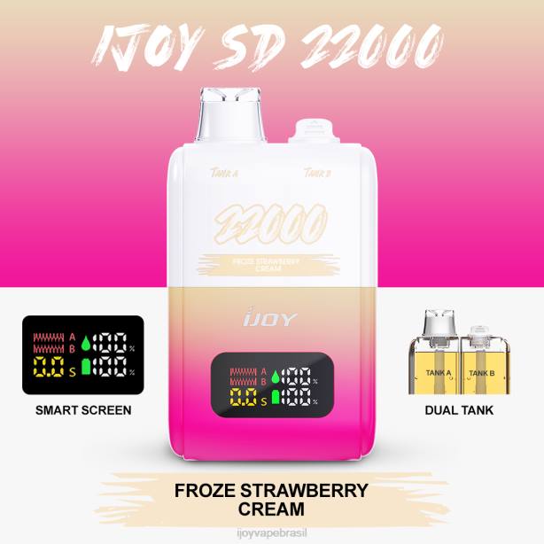 iJOY SD 22000 descartável creme de morango congelado DZZ6152 iJOY vapes online